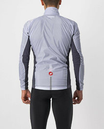 CASTELLI Winddichte Fahrradjacke - SQUADRA STRECH - Grau