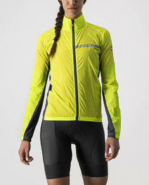 CASTELLI Winddichte Fahrradjacke - SQUADRA STRECH LADY - Gelb