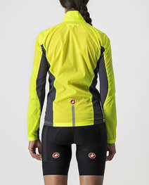CASTELLI Winddichte Fahrradjacke - SQUADRA STRECH LADY - Gelb