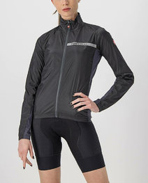 CASTELLI Winddichte Fahrradjacke - SQUADRA STRECH LADY - Schwarz