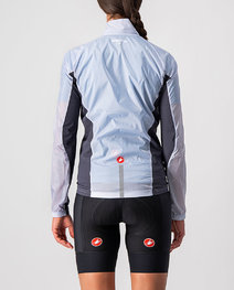 CASTELLI Winddichte Fahrradjacke - SQUADRA STRECH LADY - Grau