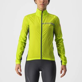 CASTELLI Winddichte Fahrradjacke - SQUADRA STRECH LADY - Gelb