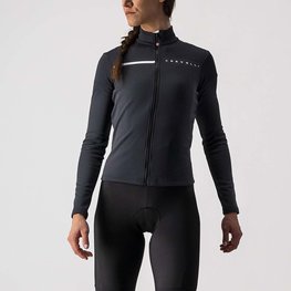 CASTELLI Langarm Fahrradtrikot für den Winter - SINERGIA 2 LADY WNT - Anthrazit