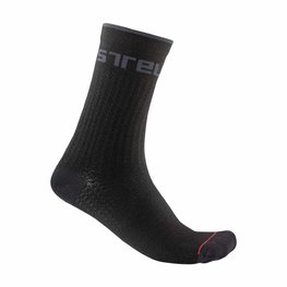 CASTELLI Klassische Fahrradsocken - DISTANZA 20 WINTER - Schwarz