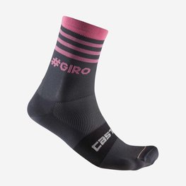 CASTELLI Klassische Fahrradsocken - GIRO D'ITALIA 2024 - Rosa/Grau