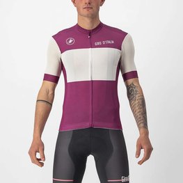 CASTELLI Kurzarm Fahrradtrikot - GIRO D'ITALIA 2024 - Weiß/Lila