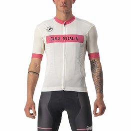 CASTELLI Kurzarm Fahrradtrikot - GIRO D'ITALIA 2024 - Weiß