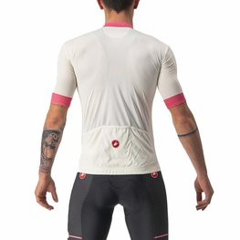 CASTELLI Kurzarm Fahrradtrikot - GIRO D'ITALIA 2024 - Weiß