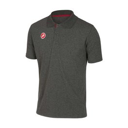 CASTELLI Kurzarm Fahrrad-Shirt - RACE DAY POLO - Grau