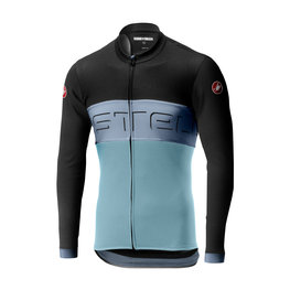 CASTELLI Langarm Fahrradtrikot für den Sommer - PROLOGO VI SUMMER - Hellblau/Grau
