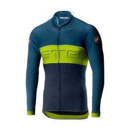 CASTELLI Langarm Fahrradtrikot für den Sommer - PROLOGO VI SUMMER - Grün/Blau