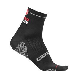 CASTELLI Klassische Fahrradsocken - ROSA CORSA DUE LADY - Schwarz