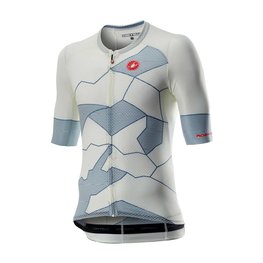 CASTELLI Kurzarm Fahrradtrikot - CLIMBER'S 3.0 - Hellblau/Beige