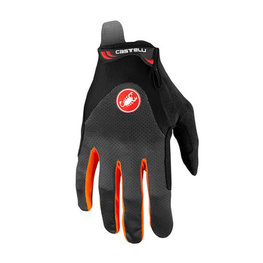 CASTELLI Langfinger-Fahrradhandschuhe - ARENBERG GEL LF - Grau/Orange