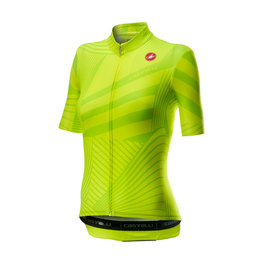 CASTELLI Kurzarm Fahrradtrikot - SUBLIME LADY - Grün/Gelb