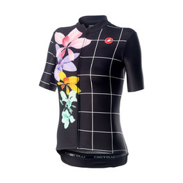 CASTELLI Kurzarm Fahrradtrikot - FIORITA LADY - Schwarz