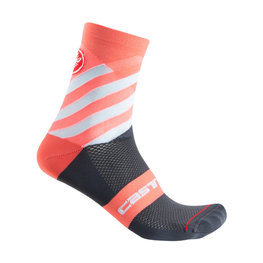 CASTELLI Klassische Fahrradsocken - TALENTO W LADY - Rosa/Grau