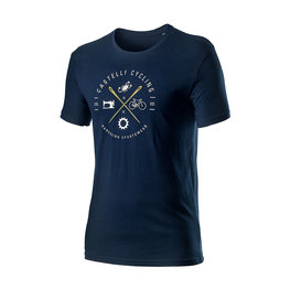 CASTELLI Kurzarm Fahrrad-Shirt - SARTO - Blau