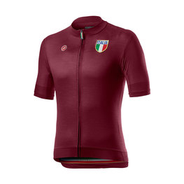 CASTELLI Kurzarm Fahrradtrikot - ITALIA 20 - bordeaux