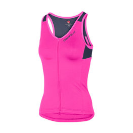 CASTELLI Ärmelloses Fahrradtrikot - SOLARE LADY - Hellblau/Rosa