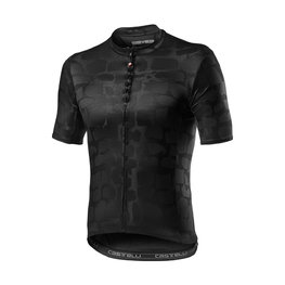 CASTELLI Kurzarm Fahrradtrikot - PAVE'  - Schwarz