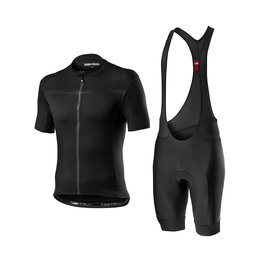 CASTELLI Kurzarm Radtrikot und Shorts - CLASSIFICA II - Schwarz