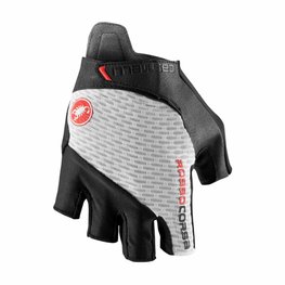 CASTELLI Fingerlose Fahrradhandschuhe - ROSSO CORSA PRO V - Weiß