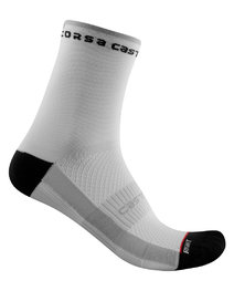 CASTELLI Klassische Fahrradsocken - ROSSO CORSA 11 LADY - Schwarz/Weiß