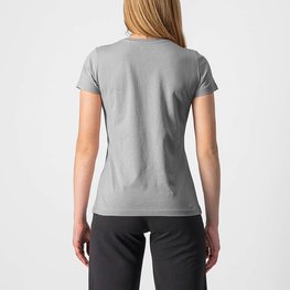 CASTELLI Kurzarm Fahrrad-Shirt - SPRINTER W TEE LADY - Grau