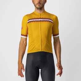 CASTELLI Kurzarm Fahrradtrikot - GRIMPEUR - Gelb