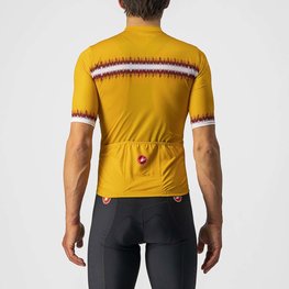 CASTELLI Kurzarm Fahrradtrikot - GRIMPEUR - Gelb