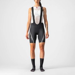 CASTELLI Kurze Fahrradhose mit Trägern - VELOCISSIMA 3 LADY - Schwarz