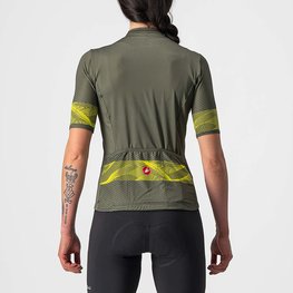 CASTELLI Kurzarm Fahrradtrikot - FENICE LADY - Gelb/Grün