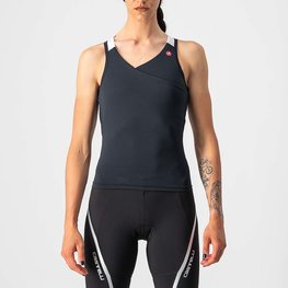 CASTELLI Ärmelloses Fahrradtrikot - SOLARIS LADY - Schwarz/Weiß