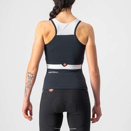CASTELLI Ärmelloses Fahrradtrikot - SOLARIS LADY - Schwarz/Weiß