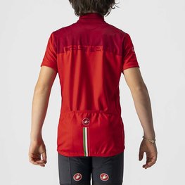 CASTELLI Kurzarm Fahrradtrikot - NEO PROLOGO KIDS - Rot