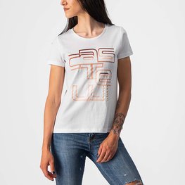 CASTELLI Kurzarm Fahrrad-Shirt - BELLAGIO TEE LADY - Weiß