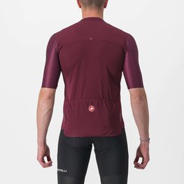 CASTELLI Kurzarm Fahrradtrikot - PROLOGO VII - Gelb/Elfenbein/bordeaux