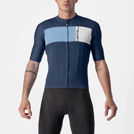CASTELLI Kurzarm Fahrradtrikot - PROLOGO VII - Blau/Hellblau