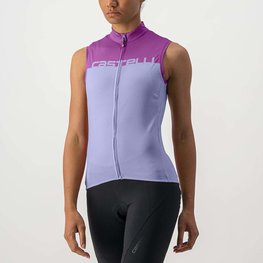 CASTELLI Ärmelloses Fahrradtrikot - VELOCISSIMA LADY - Lila
