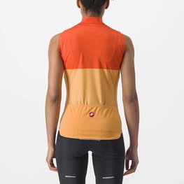 CASTELLI Ärmelloses Fahrradtrikot - VELOCISSIMA LADY - Orange