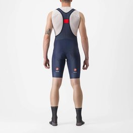 CASTELLI Kurze Fahrradhose mit Trägern - ENTRATA 2 - Blau