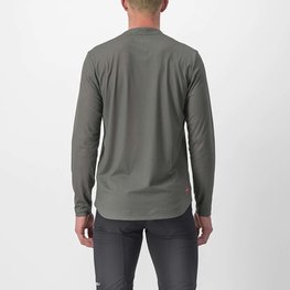 CASTELLI Langarm Fahrradtrikot für den Sommer - TRAIL TECH 2 - Grau