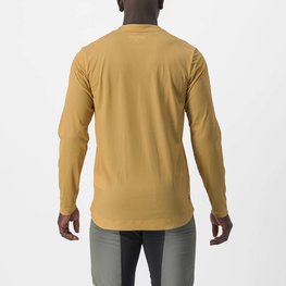 CASTELLI Langarm Fahrradtrikot für den Sommer - TRAIL TECH 2 - Gelb