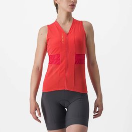 CASTELLI Ärmelloses Fahrradtrikot - ANIMA 4 LADY - Orange