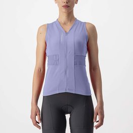 CASTELLI Ärmelloses Fahrradtrikot - ANIMA 4 LADY - Lila
