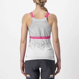 CASTELLI Ärmelloses Fahrradtrikot - BAVETTE LADY - Elfenbein