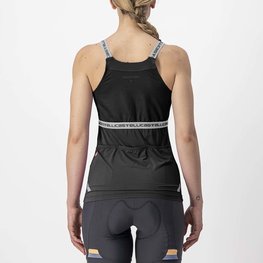 CASTELLI Ärmelloses Fahrradtrikot - BAVETTE LADY - Anthrazit