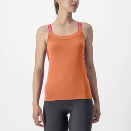 CASTELLI Ärmelloses Fahrradtrikot - BAVETTE LADY - Orange