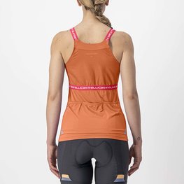CASTELLI Ärmelloses Fahrradtrikot - BAVETTE LADY - Orange